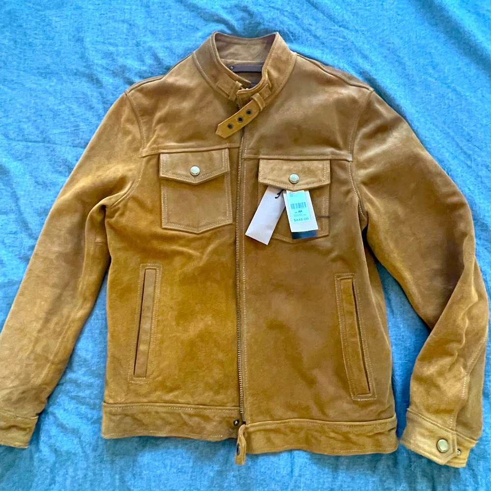 Frye leather Jacket. 100% cow leather. Fitted.